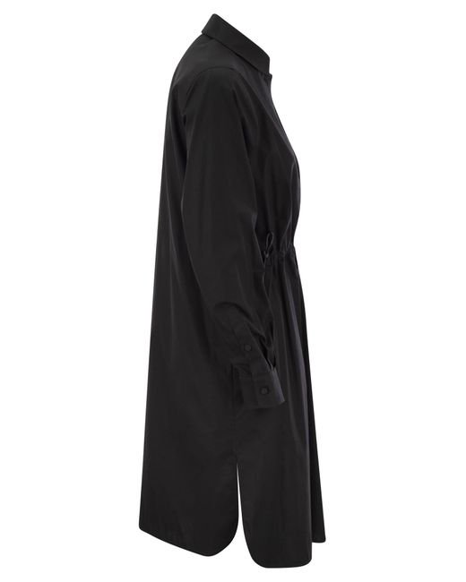 Juanita Poplin Cheise Dress di Max Mara in Black