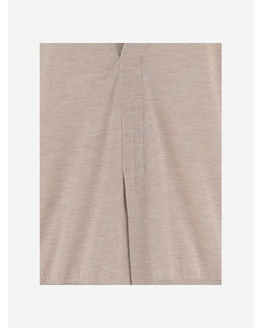 Sa Su Phi Natural Cashmere And Silk Blend Knit