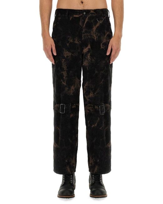 A.I.E. Black Ribbed Pants for men