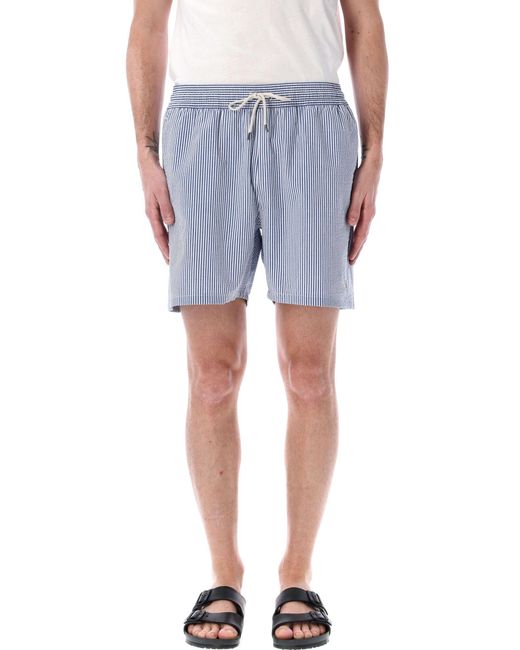 Polo Ralph Lauren Blue 14.5 Cm Traveller Swimming Trunk for men