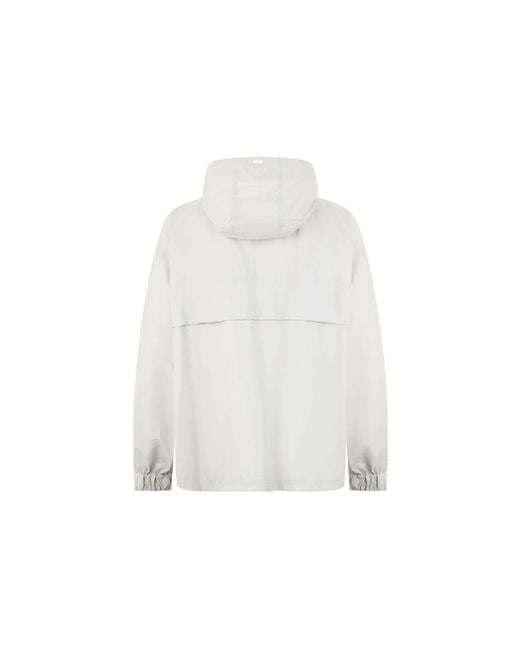 Herno White Lightweight Hooded Jacket
