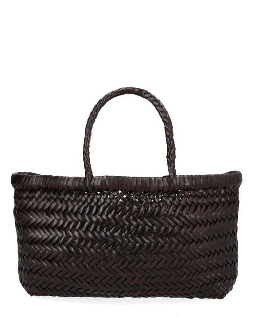 Dragon Diffusion Black Flat Gora Mini Handbag