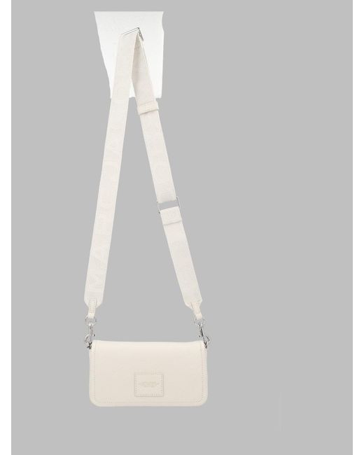 Marc Jacobs White Mini Crossbody Bag With Adjustable Strap