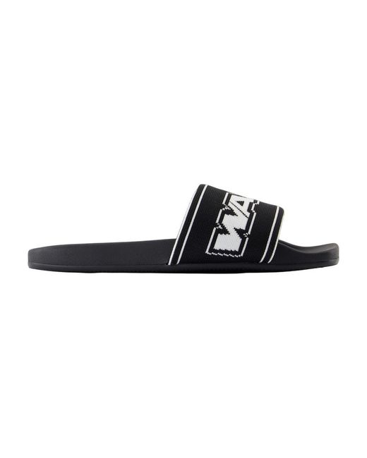 Alexander Wang Black Schwarze Webbing Pool Slides