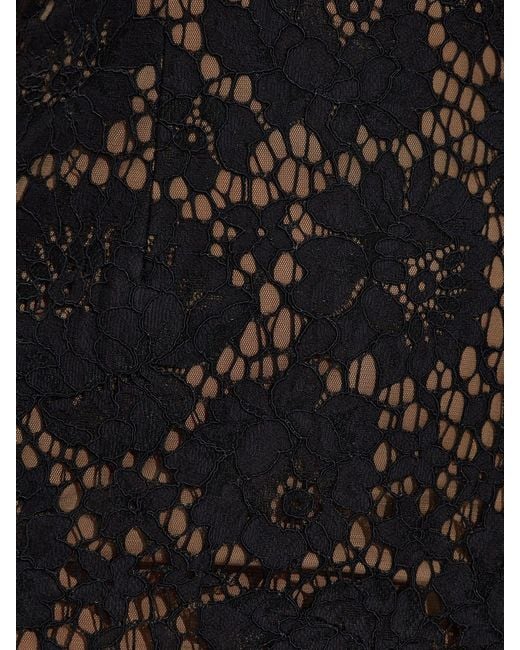 Self-Portrait Black Floral Lace Maxi Dress