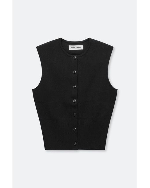 Samsøe & Samsøe Black Saanne Top