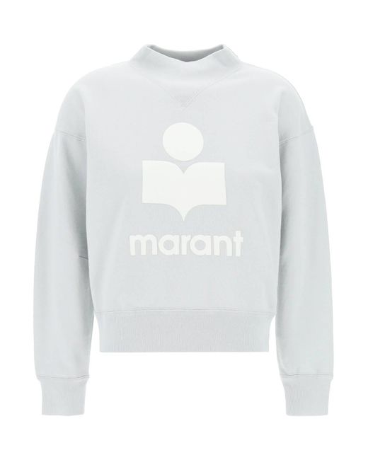 Isabel Marant White Moby Sweatshirt mit gefährterem Logo