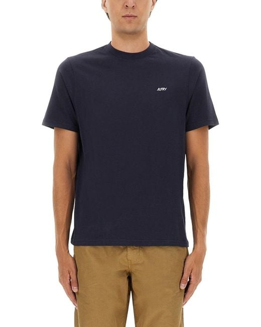 Autry Blue T Shirt With Logo