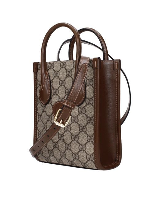 Gucci Brown Borse A Mano Donna Pelle/Marrone