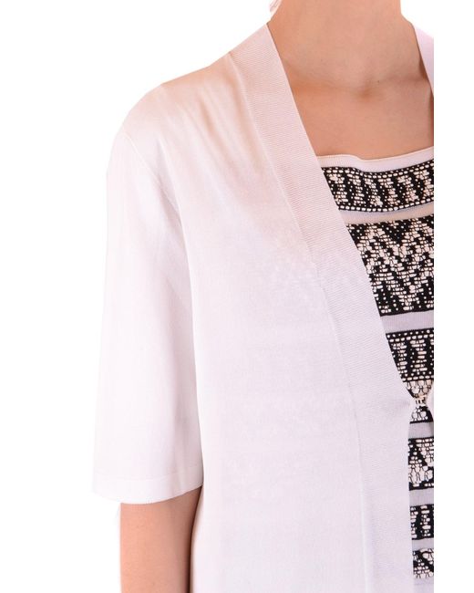 D.exterior White Cardigan