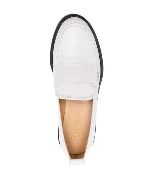 Aeyde White Ruth Calf Leather for men