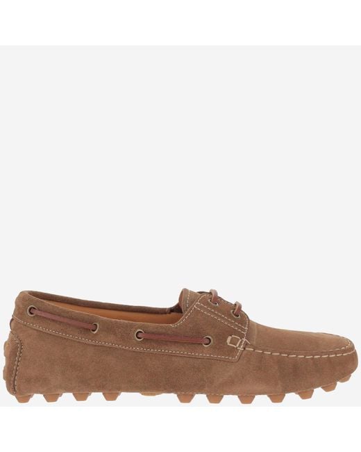 Tod's Tod 's Wildleder -Gommino -Bubble -Ladung in Brown für Herren