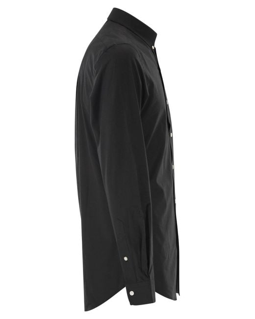 Polo Ralph Lauren Black Slim Fit Stretch Poplin Shirt for men