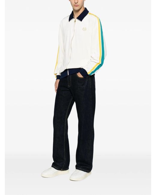 Sergio Tacchini Blue Monte Velour Track Jacket