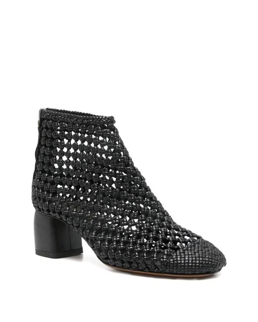 Forte_forte Black Stivaletto Intrecciato Con Zip
