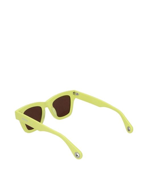 Jacquemus Yellow Acetate Sunglasses