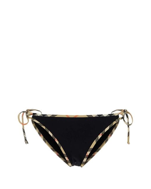 Burberry Black Stretch Nylon Bikini Bottom