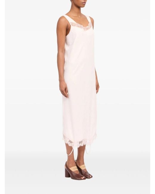 MM6 by Maison Margiela White Midi Dress