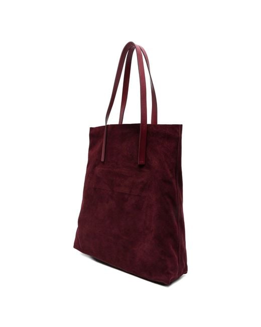 Forte_forte Red "My Musa" Shopper Grande Suede