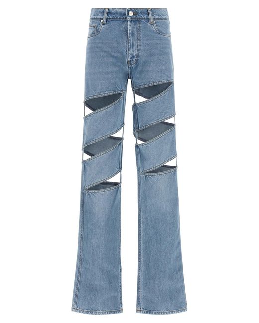 Coperni 'spiraal' Jeans in het Blue