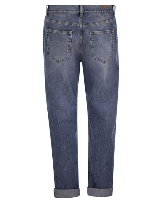 Dondup Blue Andi Loose Fixed Denim Jeans for men