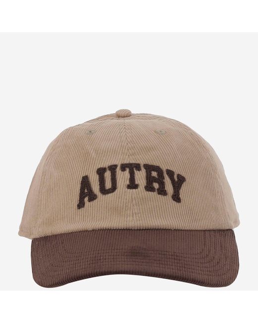 Autry Logo Samthut in Brown für Herren