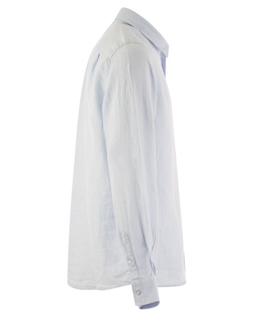 Vilebrequin White Long Sleeved Linen Shirt