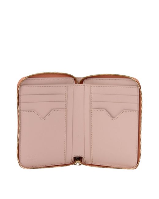 Fendi Portemonnee Vrouwen Roze Huid/ballerina in het Brown