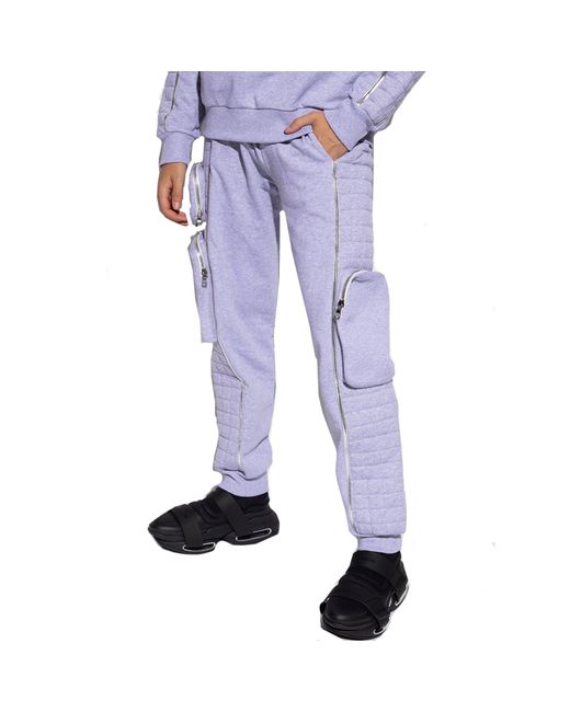 Balmain Sweatpants aus Baumwolle in Purple für Herren