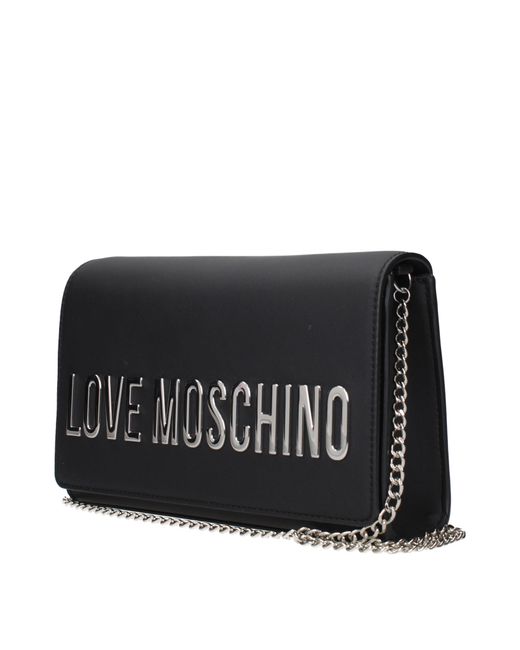Love Moschino Black Polyurethane/ Pochette