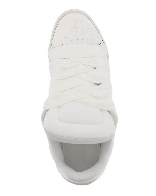 Zapatillas de deporte de bordillo de Lanvin de hombre de color White