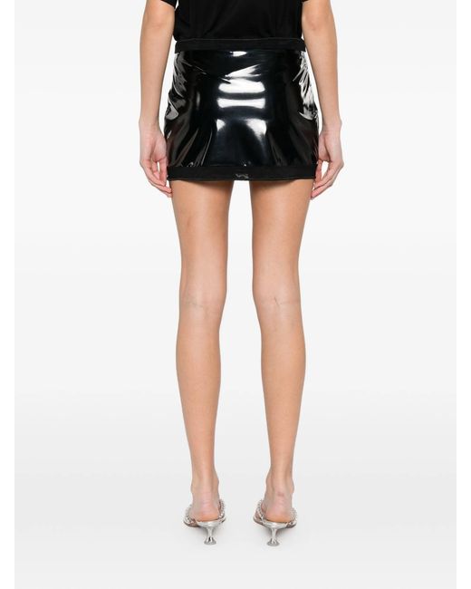 Oseree Black Latex Skirtini