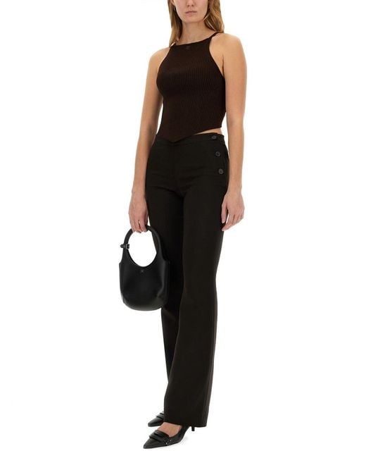 Courreges Black Tailored Pants