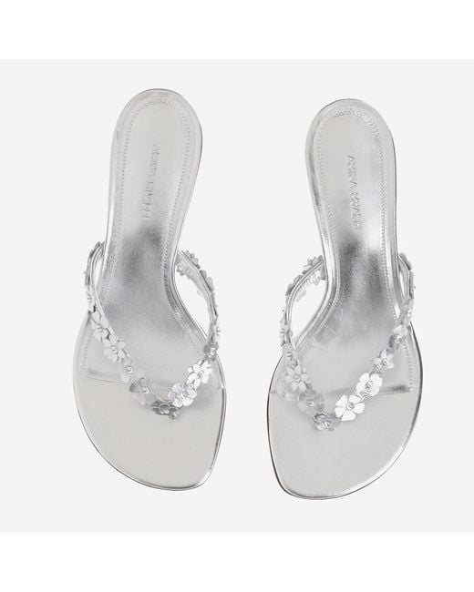AMINA MUADDI White Leather Sandals Janis