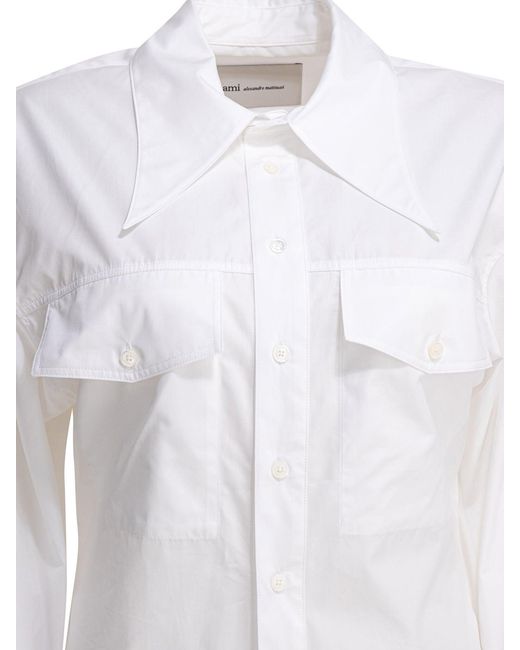 AMI Ami Parijs Casual Overhemd in het White