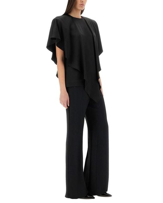 Stella McCartney Black Draped Top