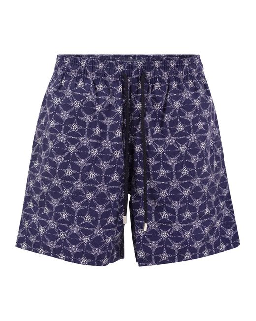 Vilebrequin Blue Star Mustered Beach Shorts