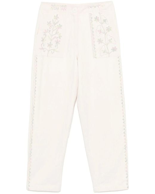 Antik Batik Straight Broek in het White