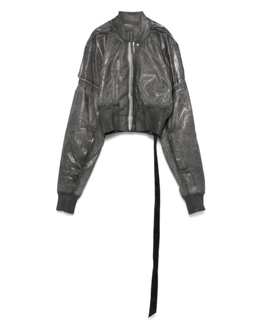 Rick Owens Gray Giacca Da Volo