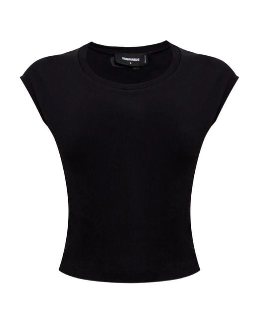 DSquared² Black Cotton Top