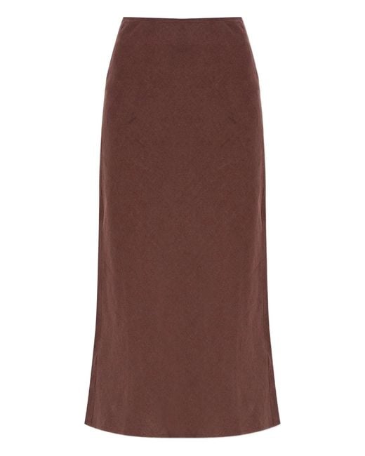 Samsøe & Samsøe Brown Saagneta Long Skirt Clothing