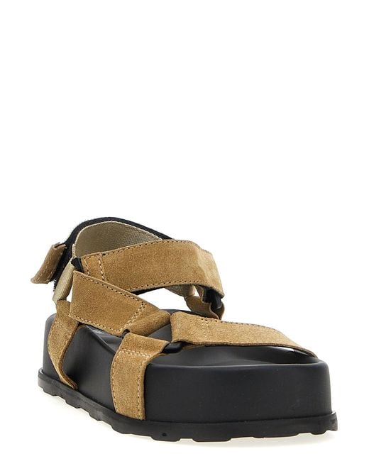 Moschino White Suede Sandals