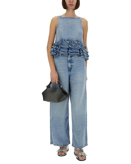 Ganni Blue Jeans Baggy