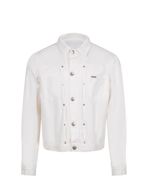 Yes London White Ja Londoner Jacke aus Denim.