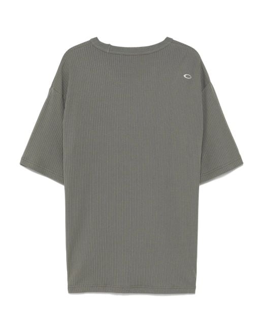 Oakley Gray Ribbed T-Shirt for men