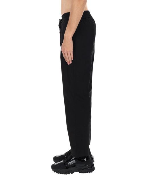 Versace Jeans Couture Black Pantalone Jogger Con Coulisse for men