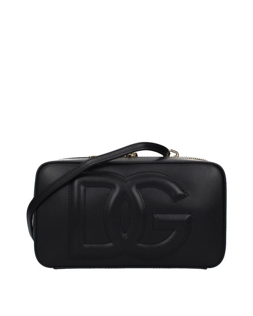 Dolce & Gabbana Black Dolce&Gabbana Crossbody Bags Leather