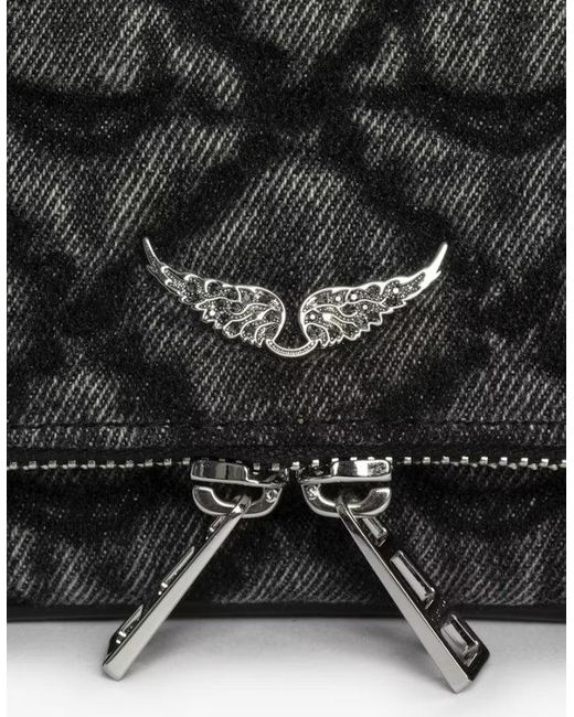 Rock Nano Monogram Zadig & Voltaire de color Black