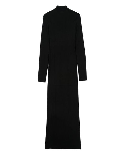 Cotton Citizen Black The Verona Turtleneck Maxi Dress W5418126