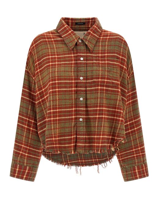 Camicia Sferrata di R13 in Brown